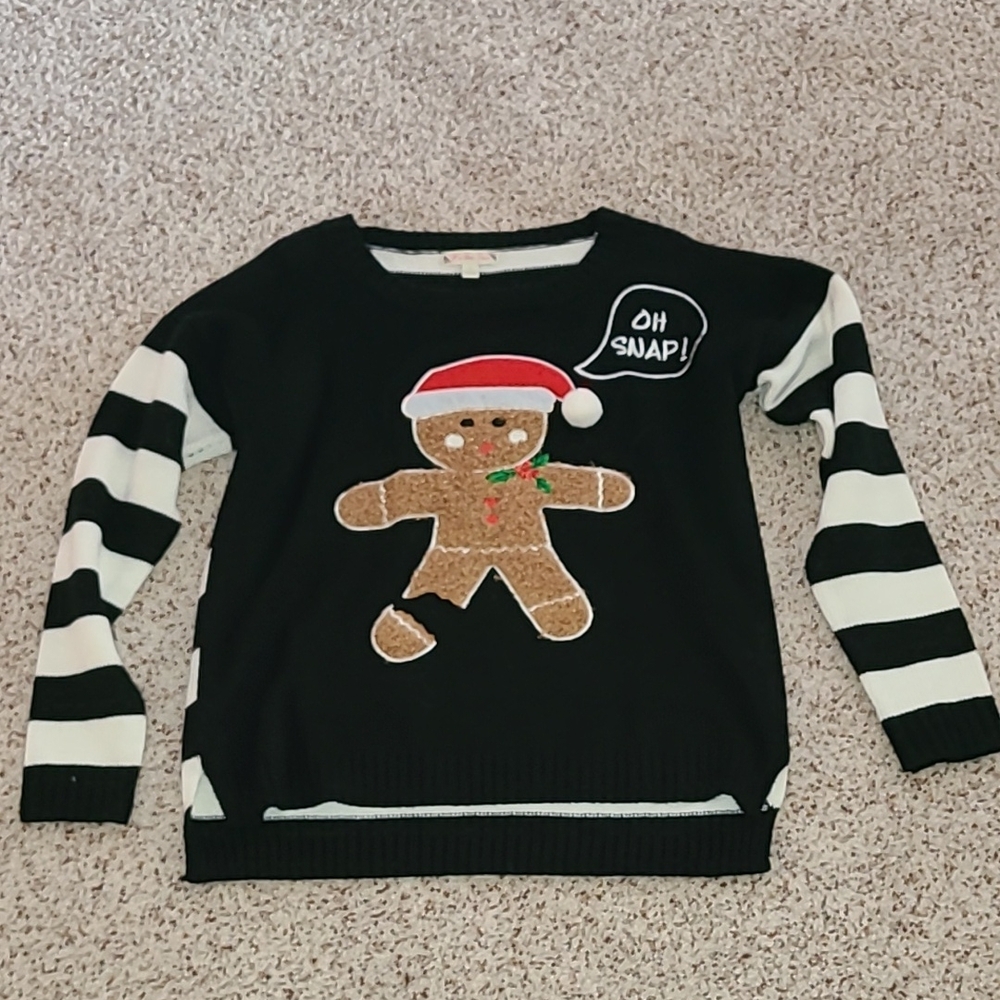 Christmas Sweater with Gingerbread Oh Snap